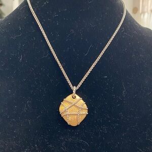 Brighton Pietra Pendant Necklace with Silver Wrap